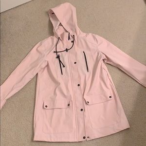 Light pink raincoat from Urban Outfitters